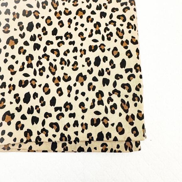 J. Crew No. 2 Leopard Patterned Pencil Straight Classic Skirt Size 4 - Picture 7 of 8